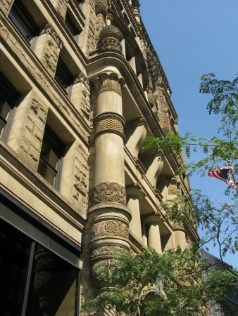 Looking up from the main entrance