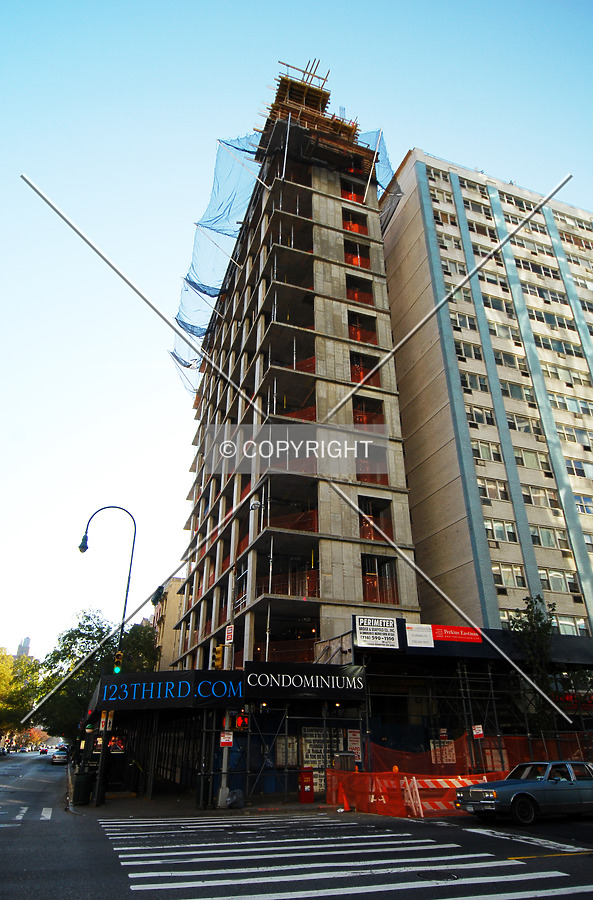 Looking up from East 14th and 3rd Avenue