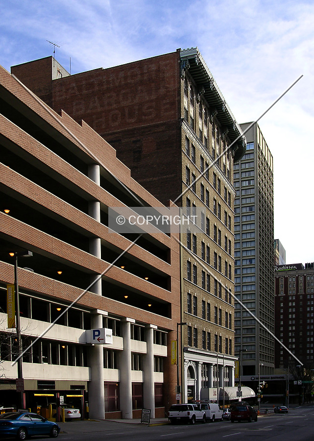 Looking east along West Baltimore Street