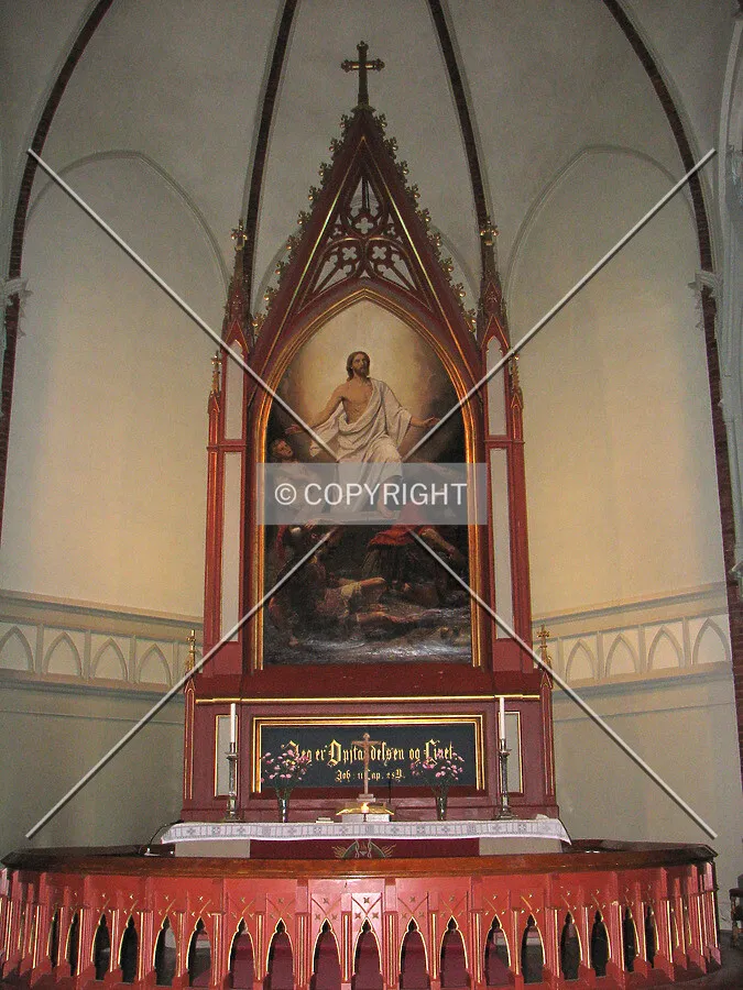 View of the altarpiece