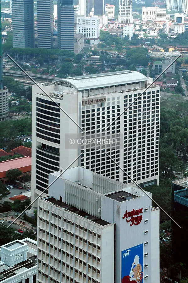 Elevated view from the Petronas skybridge