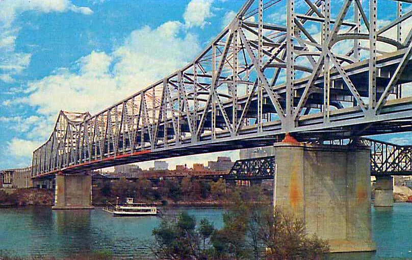 Vintage view from the southwest
