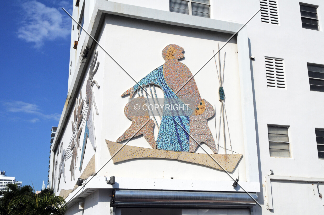 Art work on the southern facade