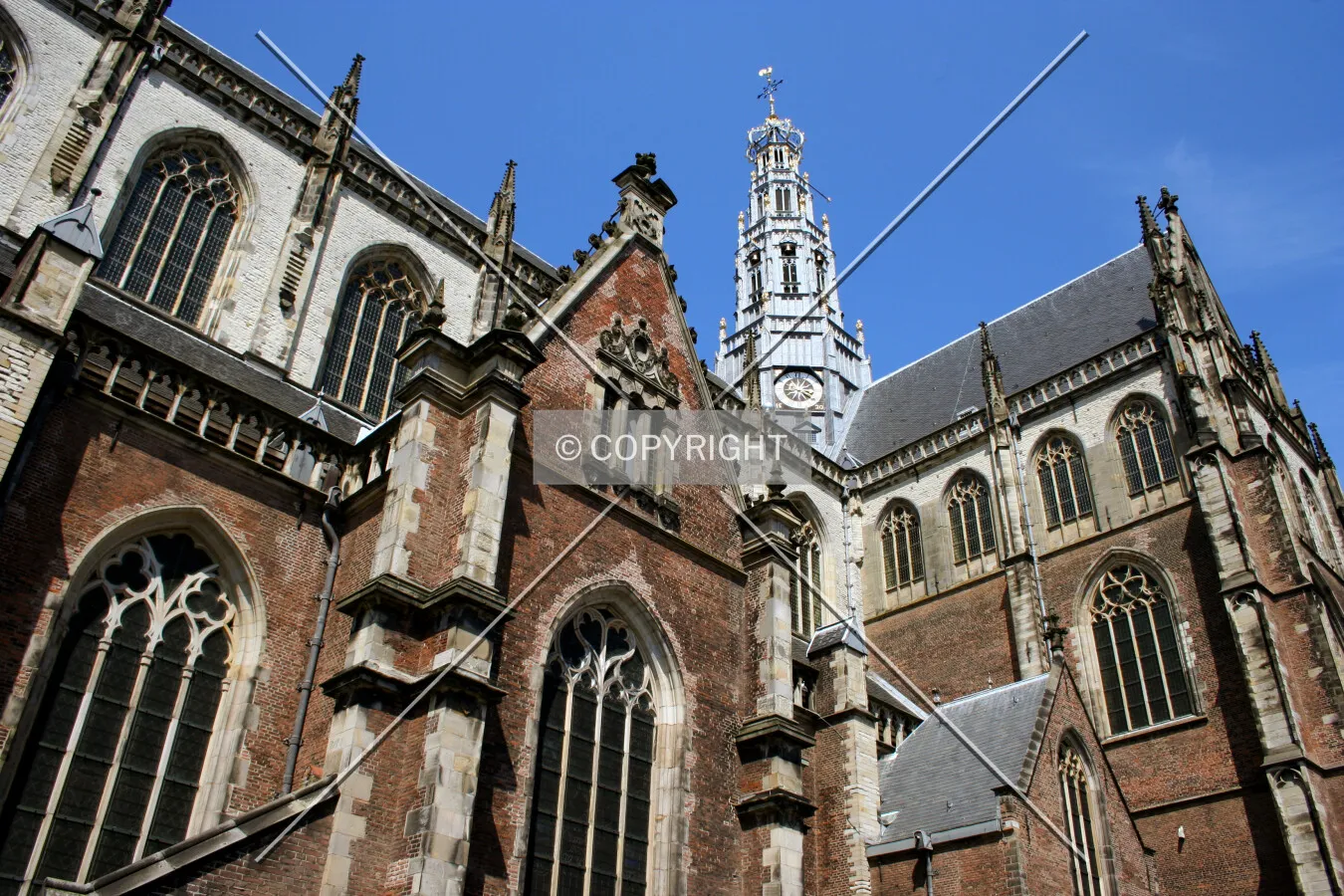 Looking up from the south
