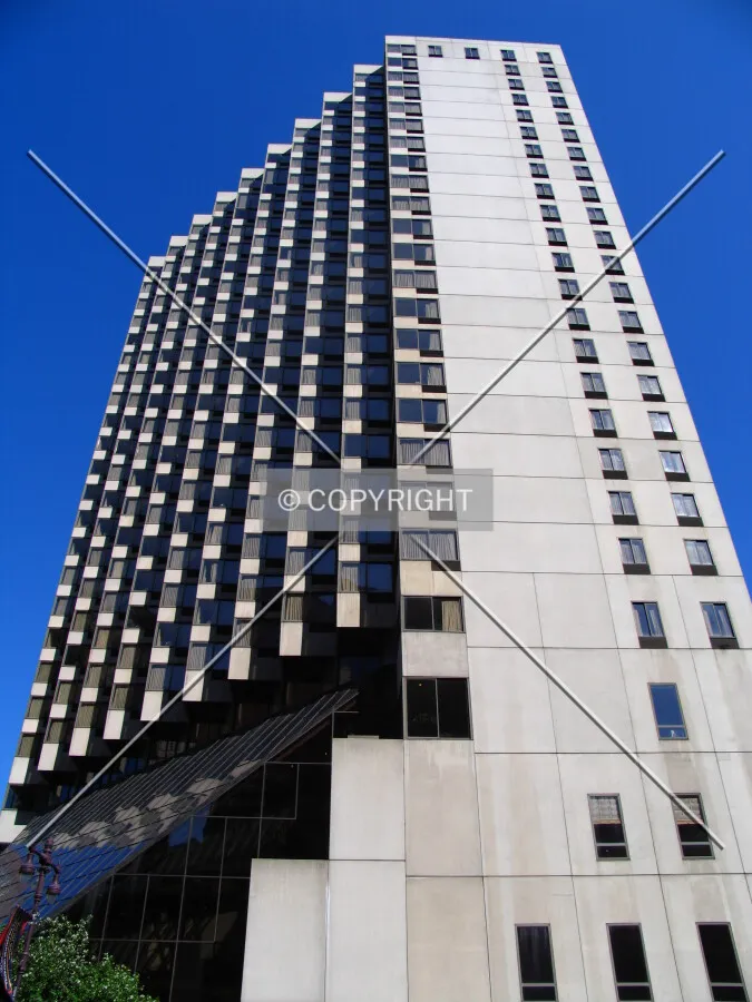Looking up from the southwest