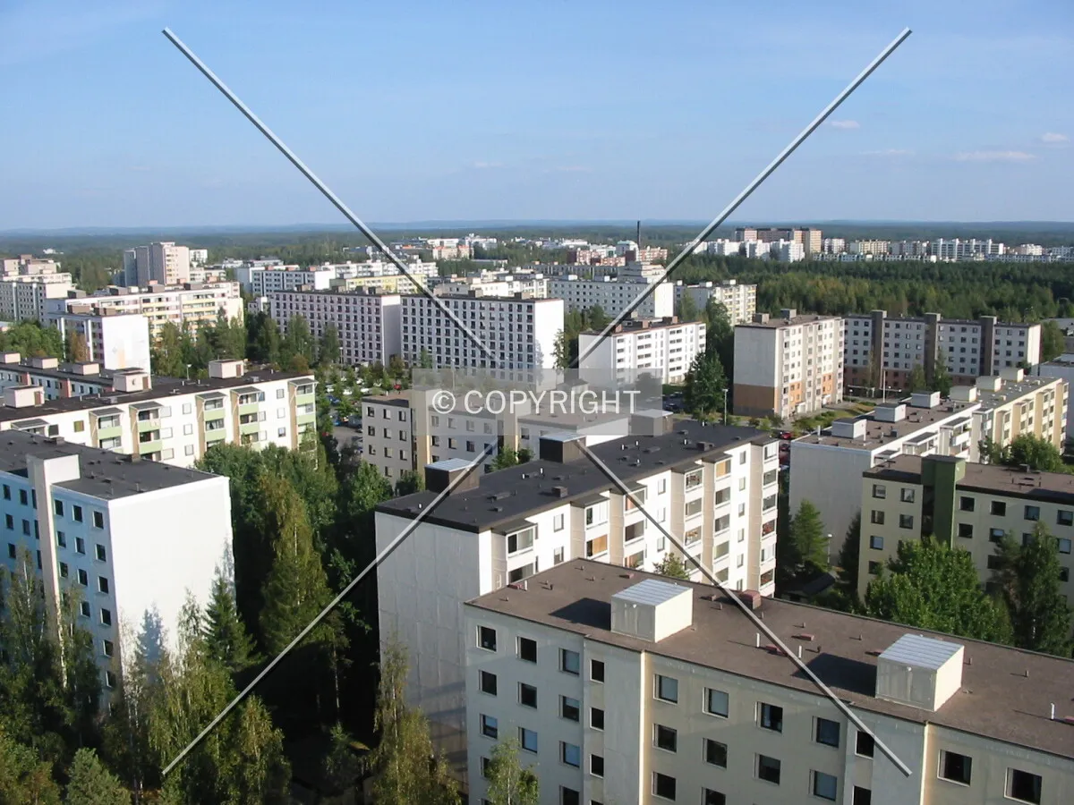 Hervanta suburb seen from the water tower
