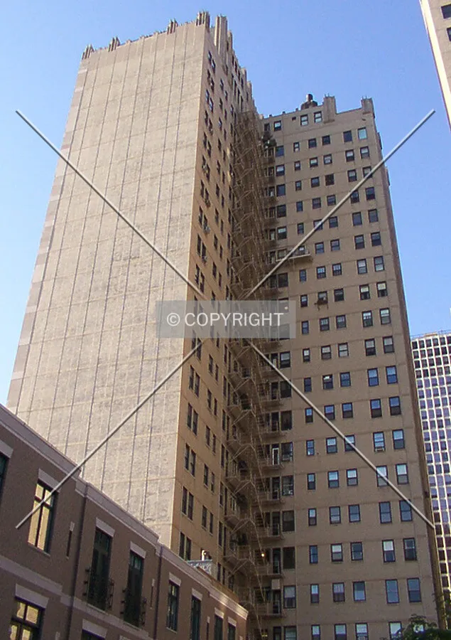 Back side of the building