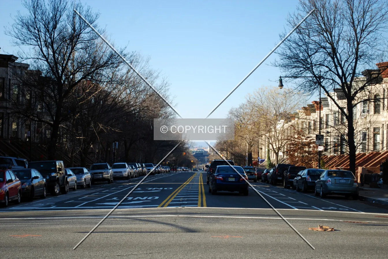 View westward from Prospect Park West