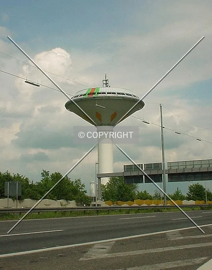 Side view from nearby highway