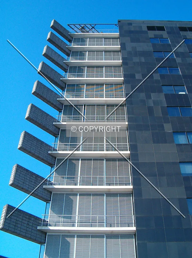 Looking up from the east