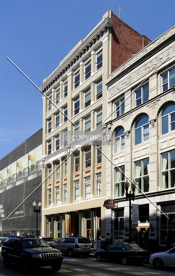 From the southwest across South Gay Street