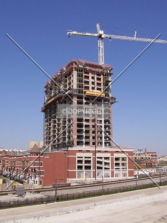 View from the pedestrian bridge; 27 April 2003