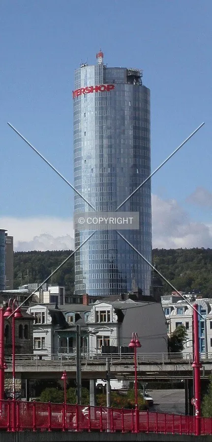 Distant view of the tower