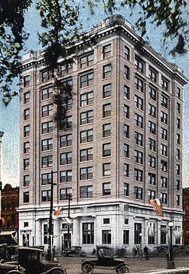 Vintage view from the northeast
