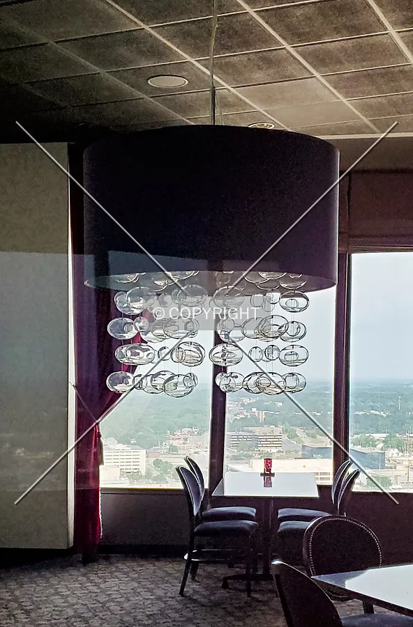 A light indide Nick & Nino's on the 30th floor; June 27. 2020