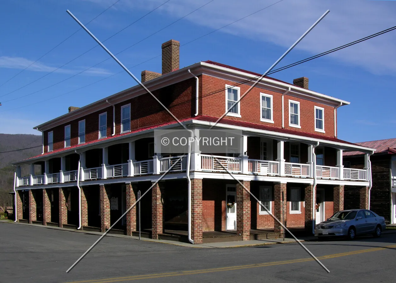From the south across Main Street