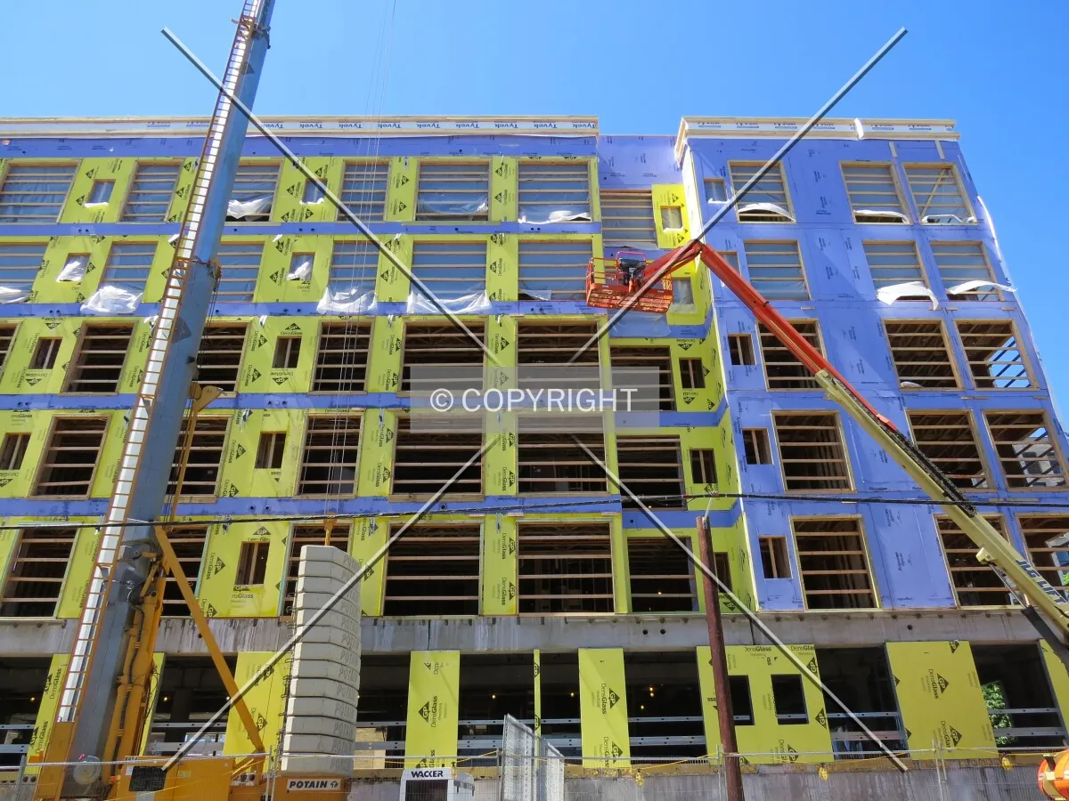 Looking up from 2nd Street North