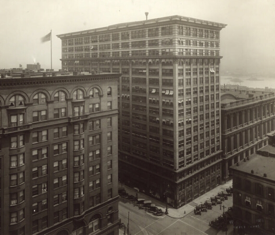 Vintage view from the southwest;