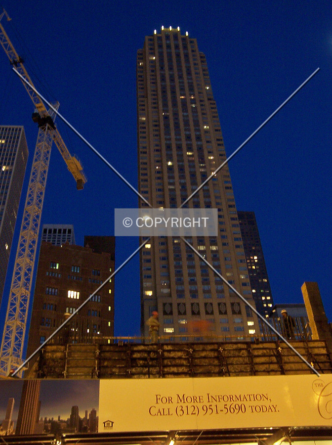 Looking up from Wabash Avenue