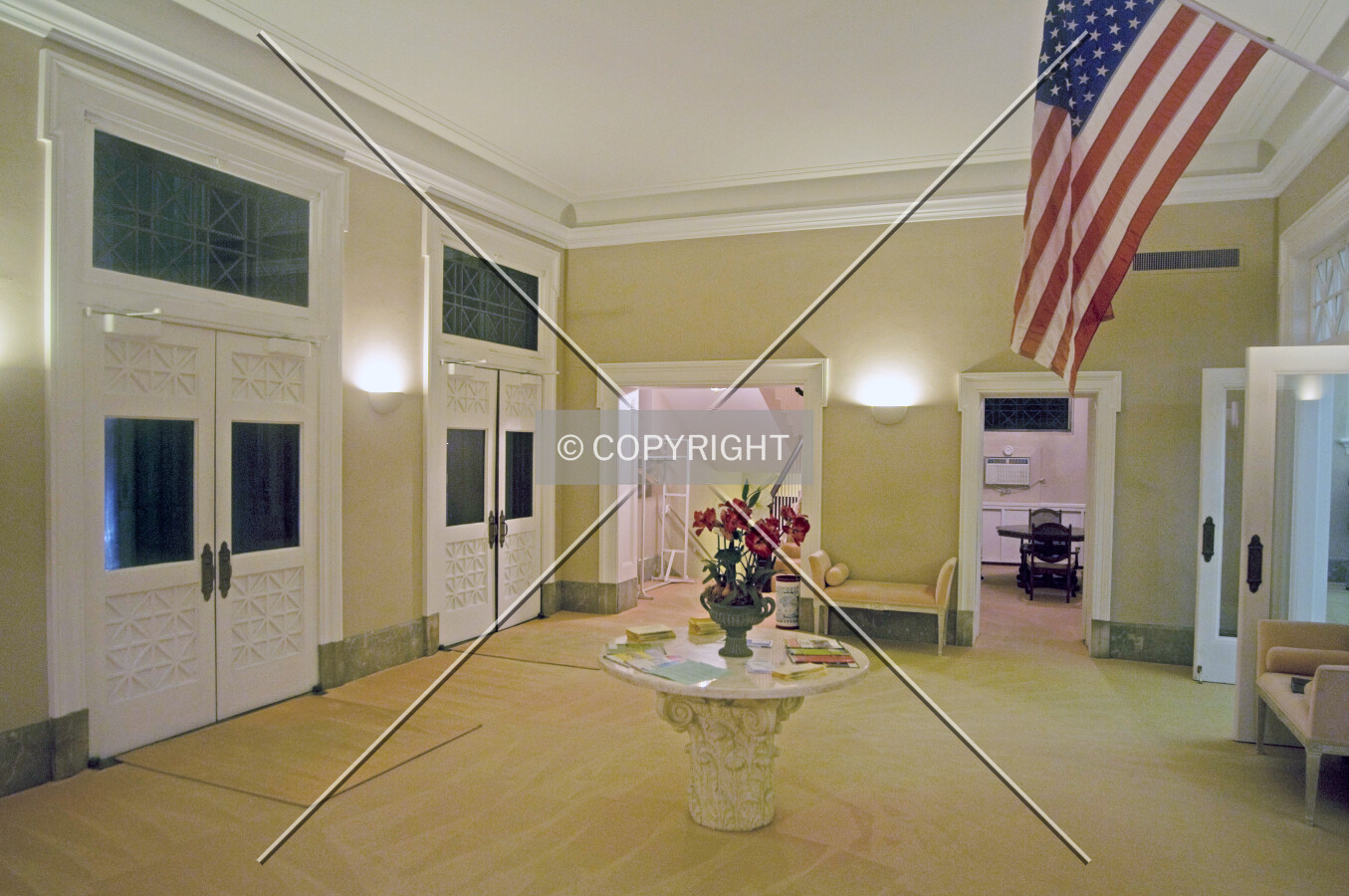 View of the foyer from the north
