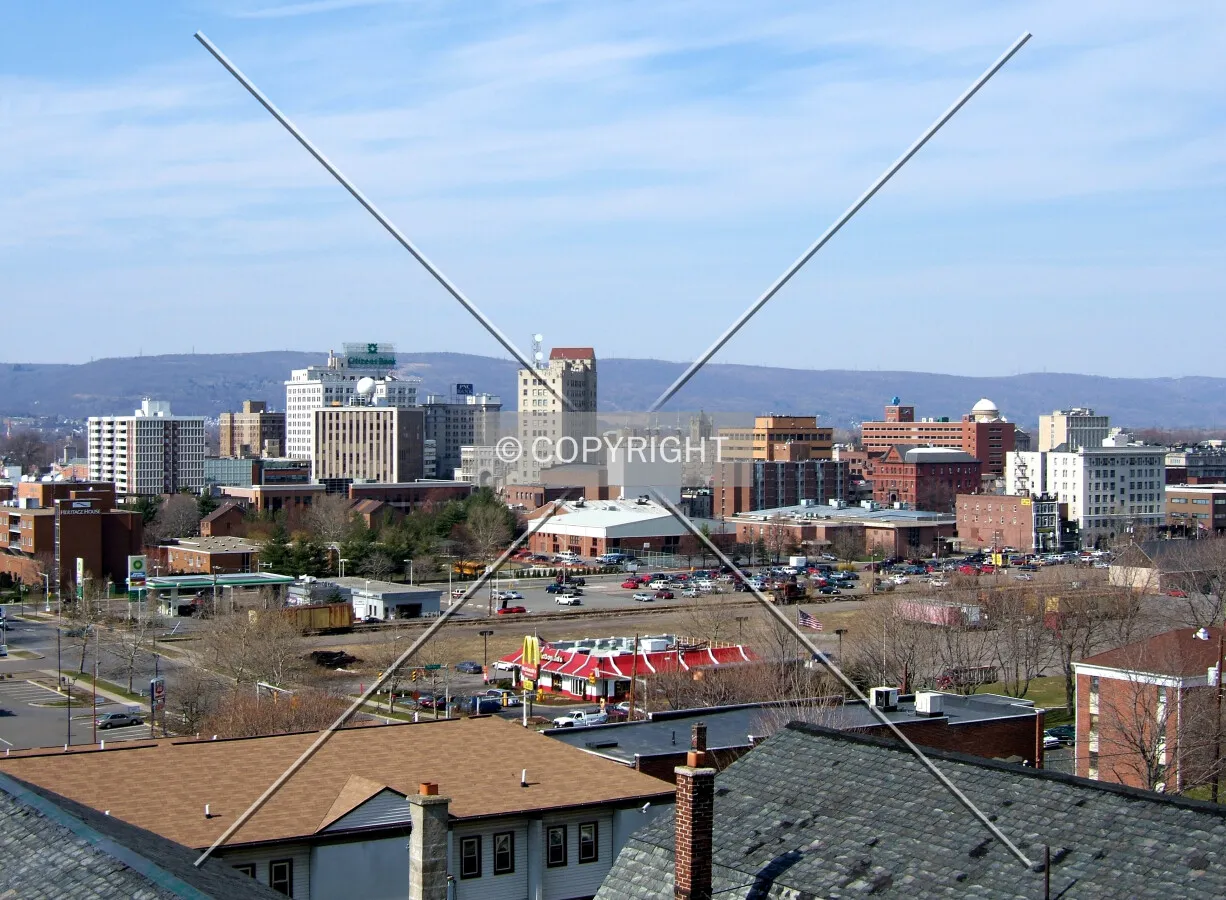 View from the south toward downtown