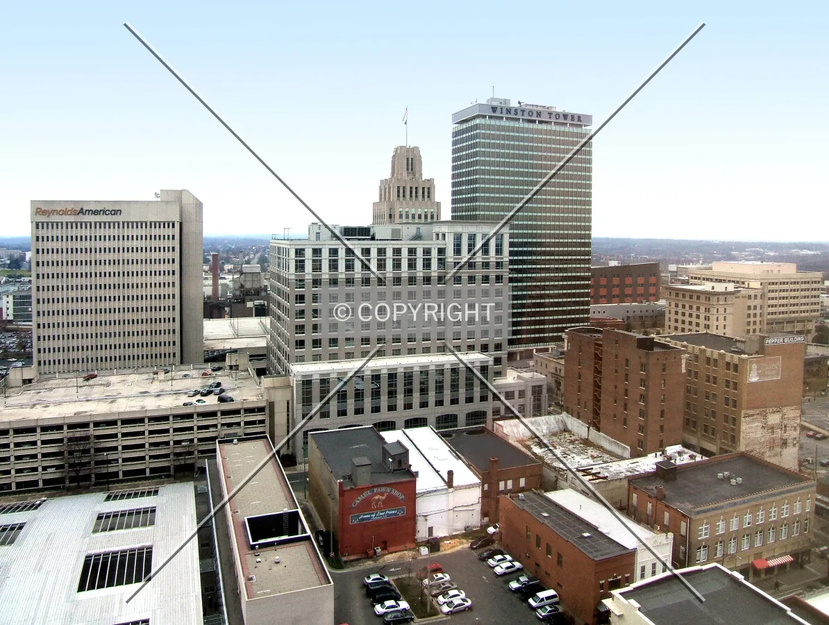 View from the northwest toward the Courthouse Square