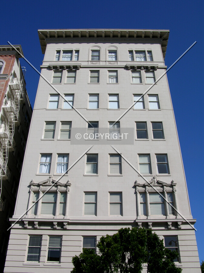 Looking up the south side from across Jackson Street
