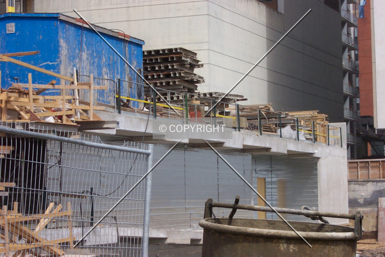 Underground extensions for the future parking garage