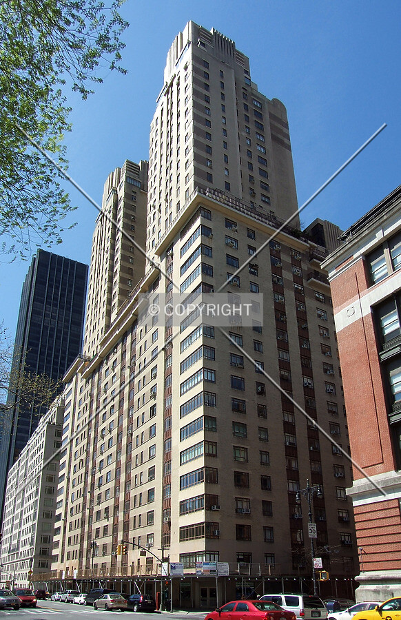 View from the northeast on Central Park West
