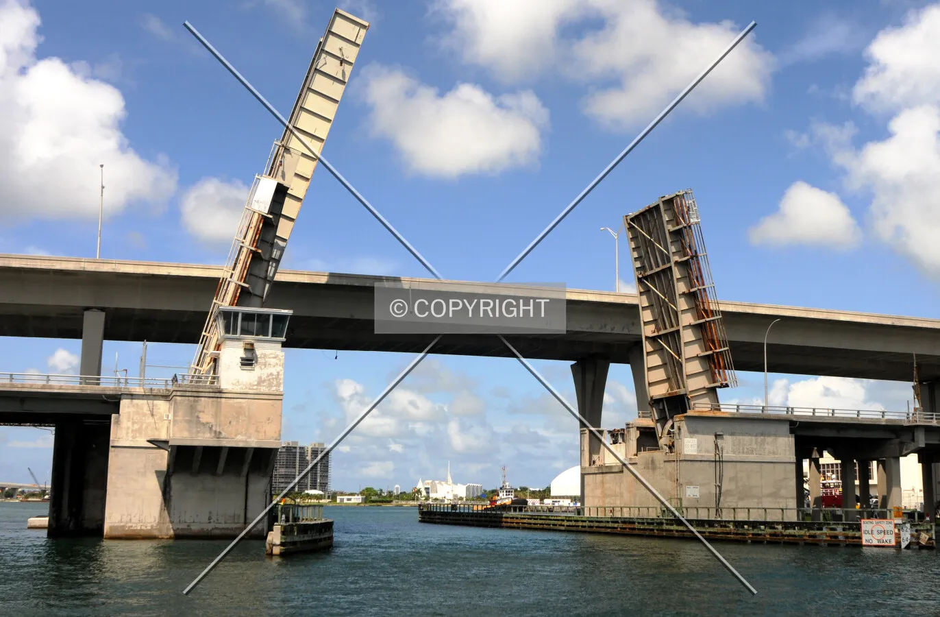 View from the south along Biscayne Bay