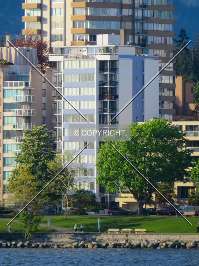 View across English Bay from Hadden Park