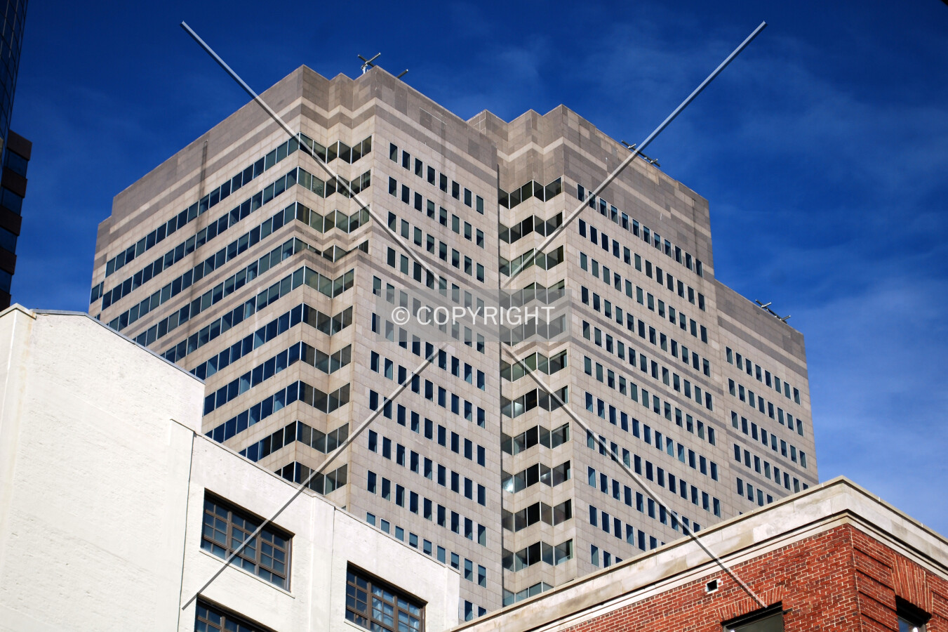 Upper floors from the south