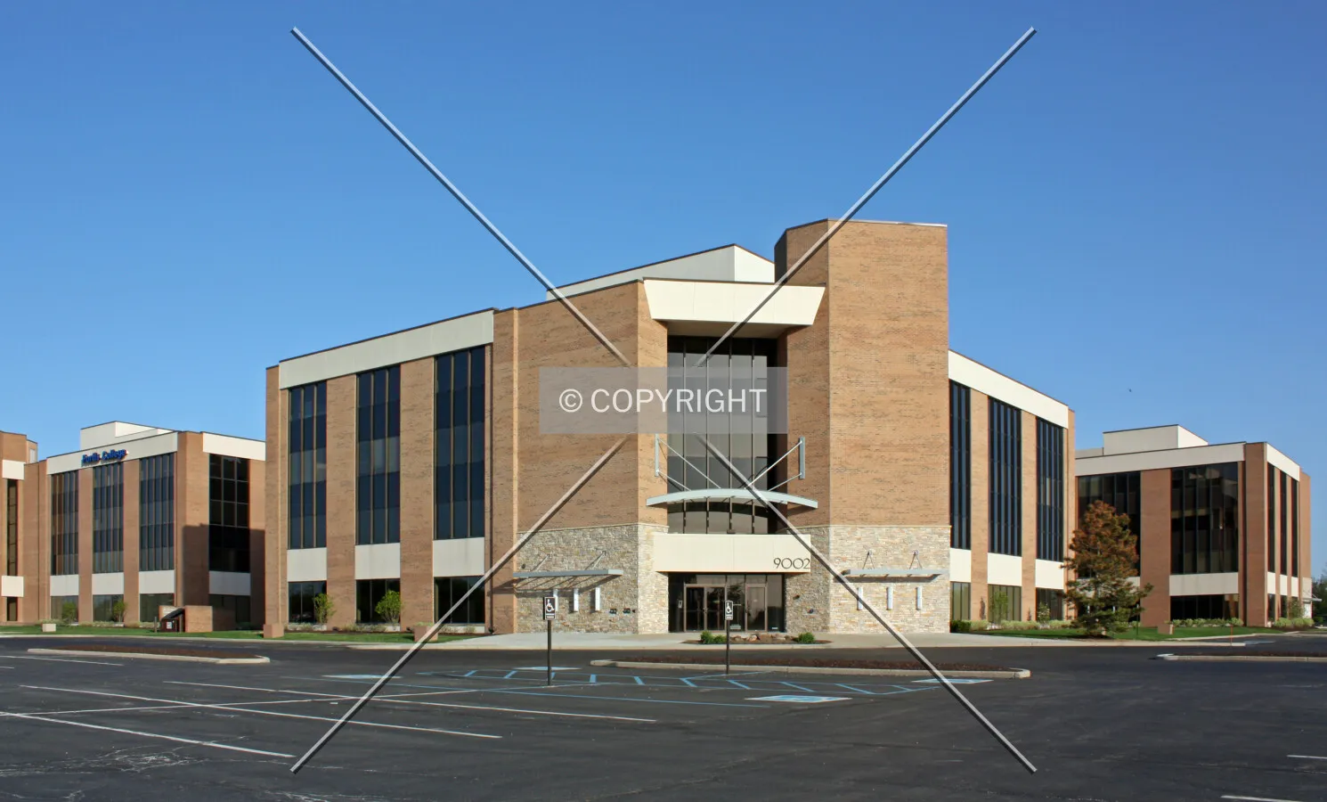 View from the southeast