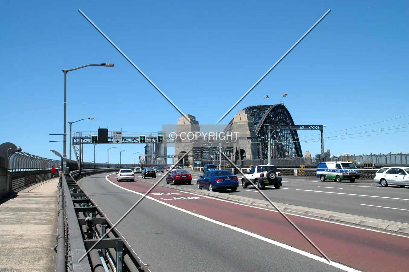 North approach to the bridge