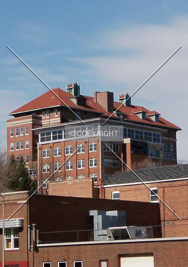 Distant view from the southeast along Main Street; December 16, 2007