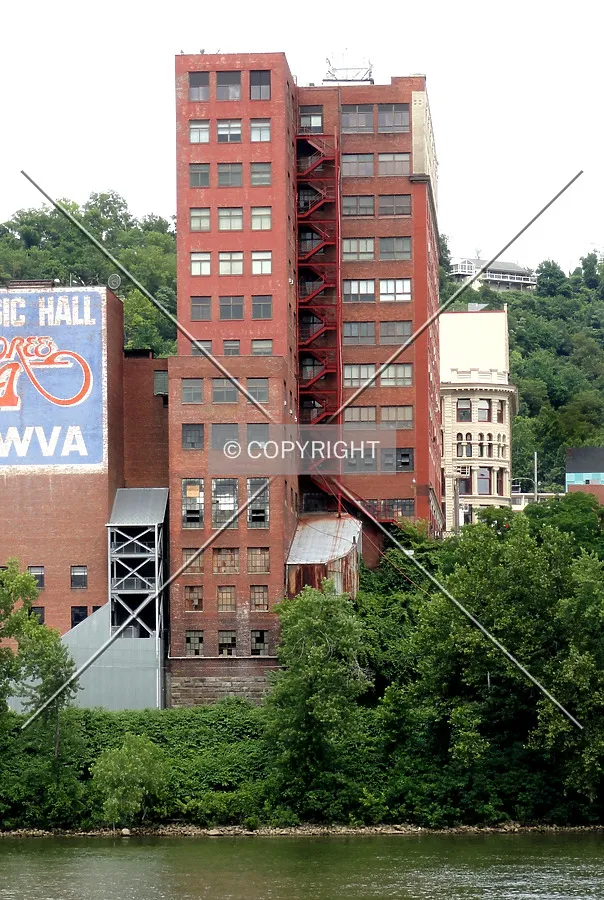 From across the Ohio River on Wheeling Island to the west