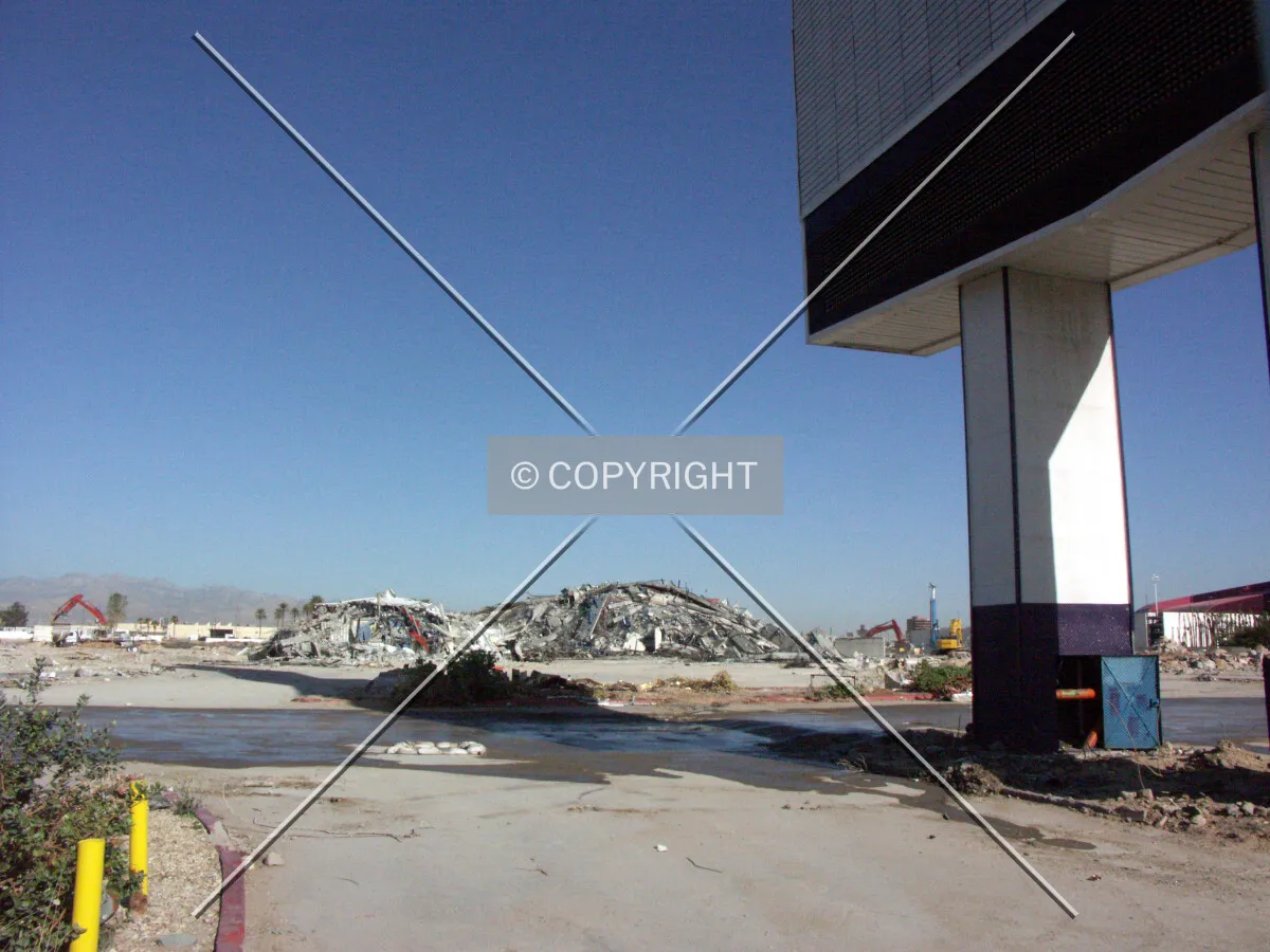 View from the east following demolition