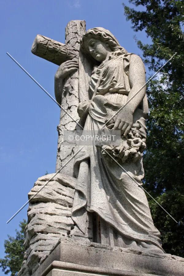 Headstone at Calvary Cemetary
