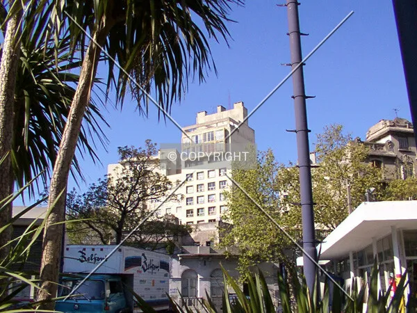 View from one block north