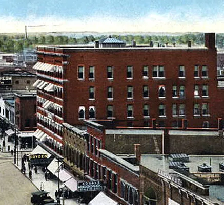 Vintage view from the southeast