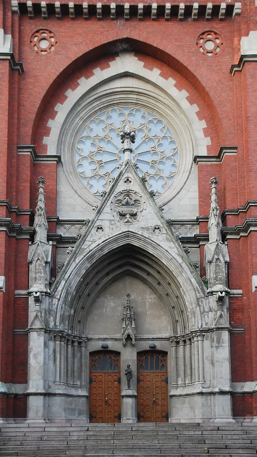 the main entrance