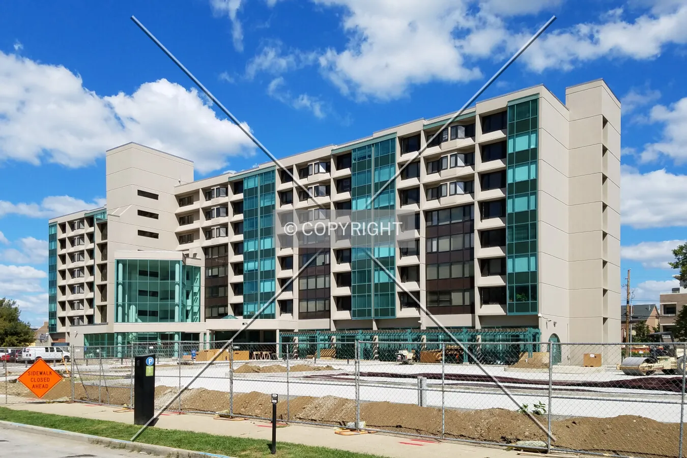 View from the southwest; September 3, 2016