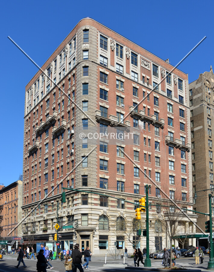 View from the southwest at Columbus Avenue ad 81st Street
