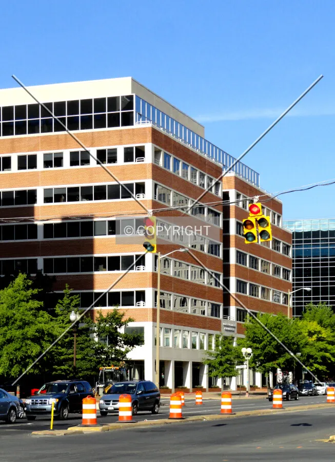 From across Fairfax Drive to the southwest