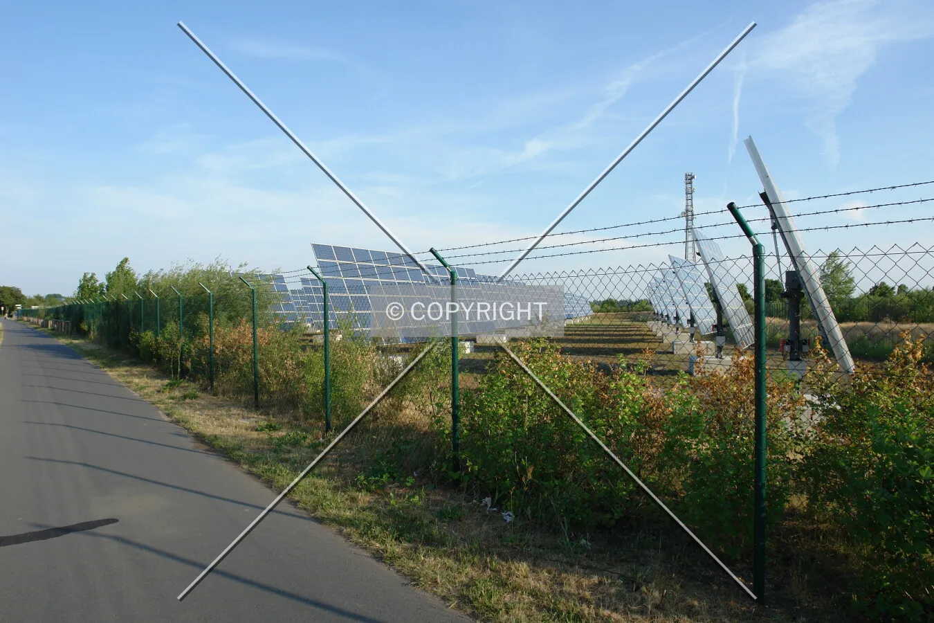 The solar power park in Weiterstadt