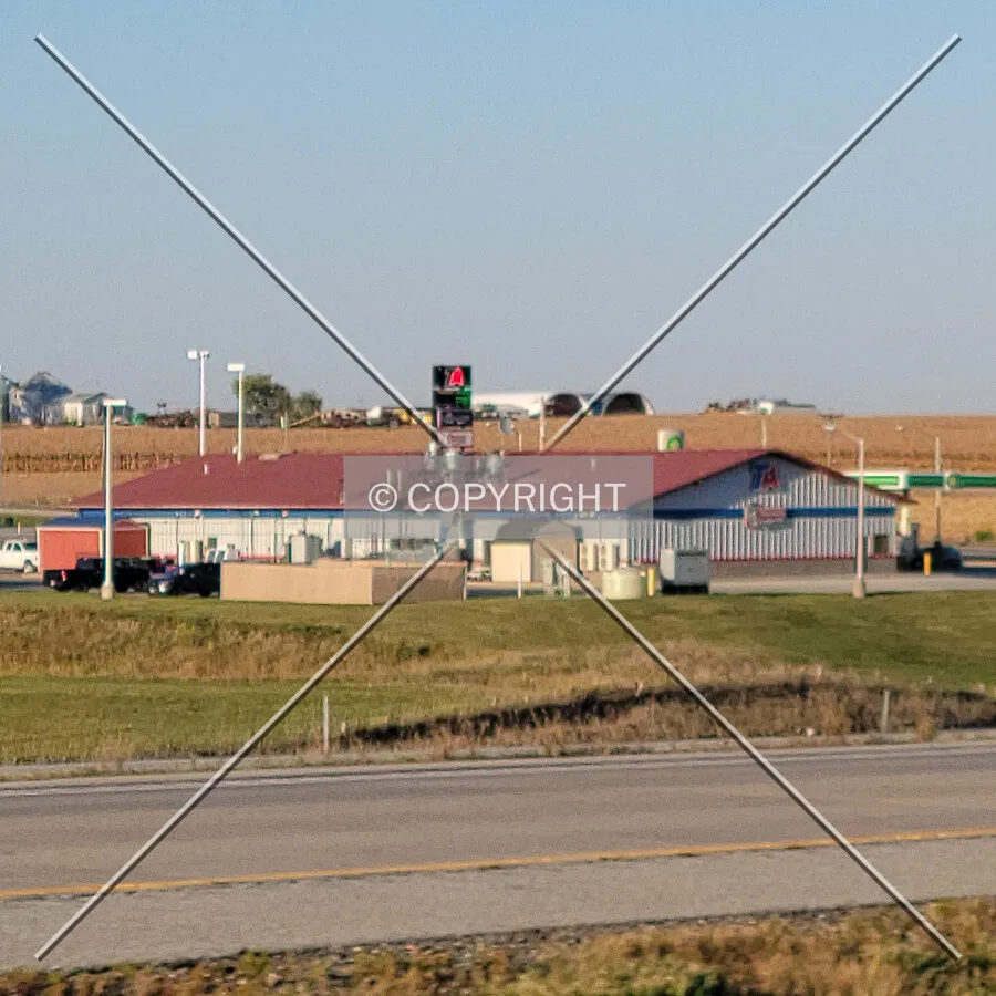 Distant view from the southwest; September 26, 2021