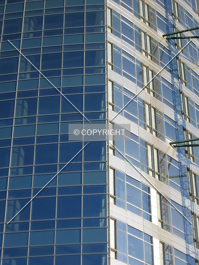Facade installation to the lower floors nears completion