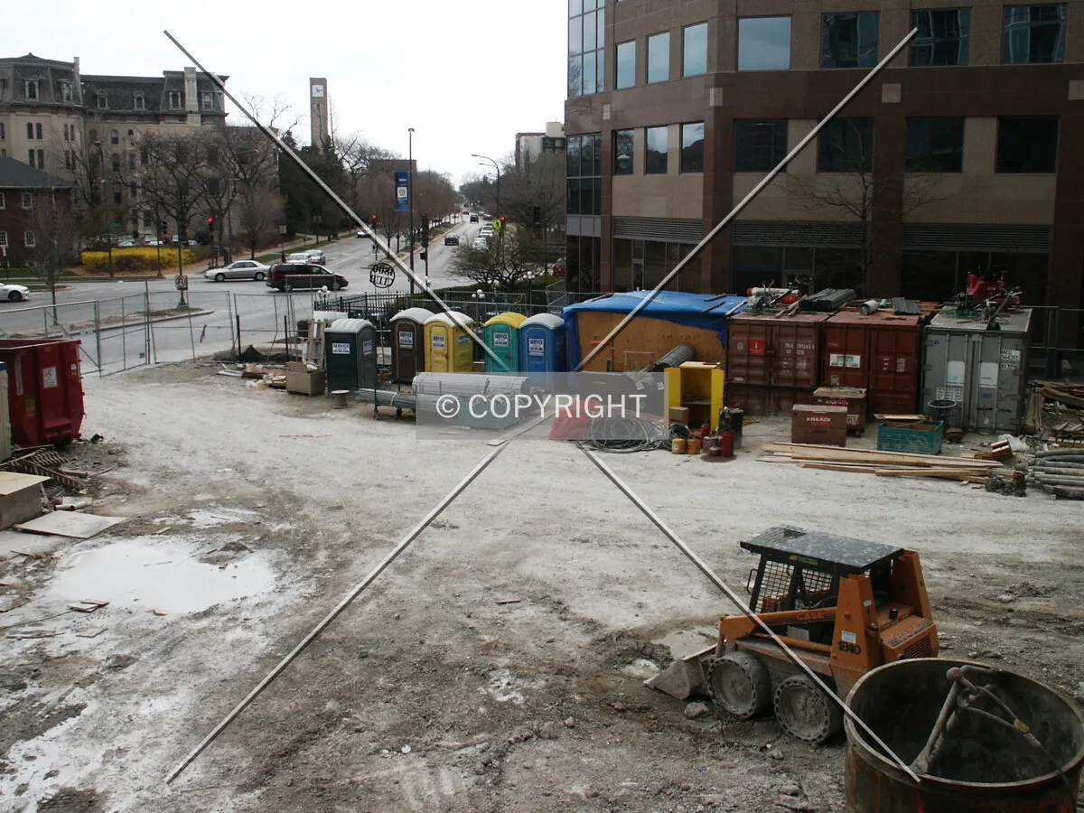 Staging area on the east side