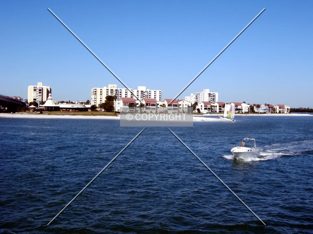 View from the southeast across the water