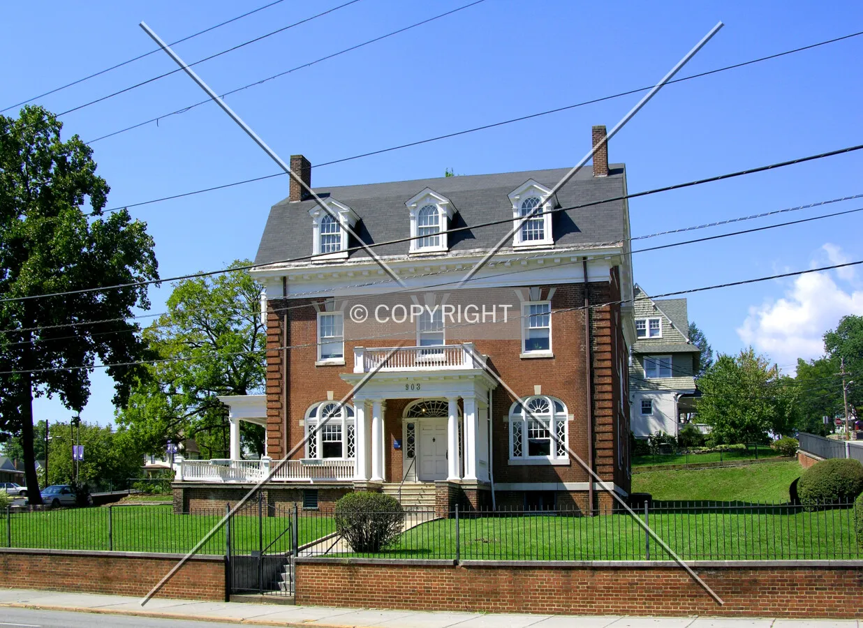 From the east across Jefferson Street